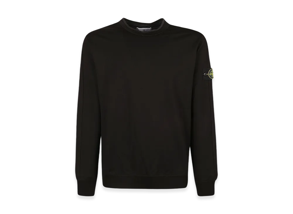 Stone Island 64752 Logo Crewneck Sweatshirt - 24SS "Black"