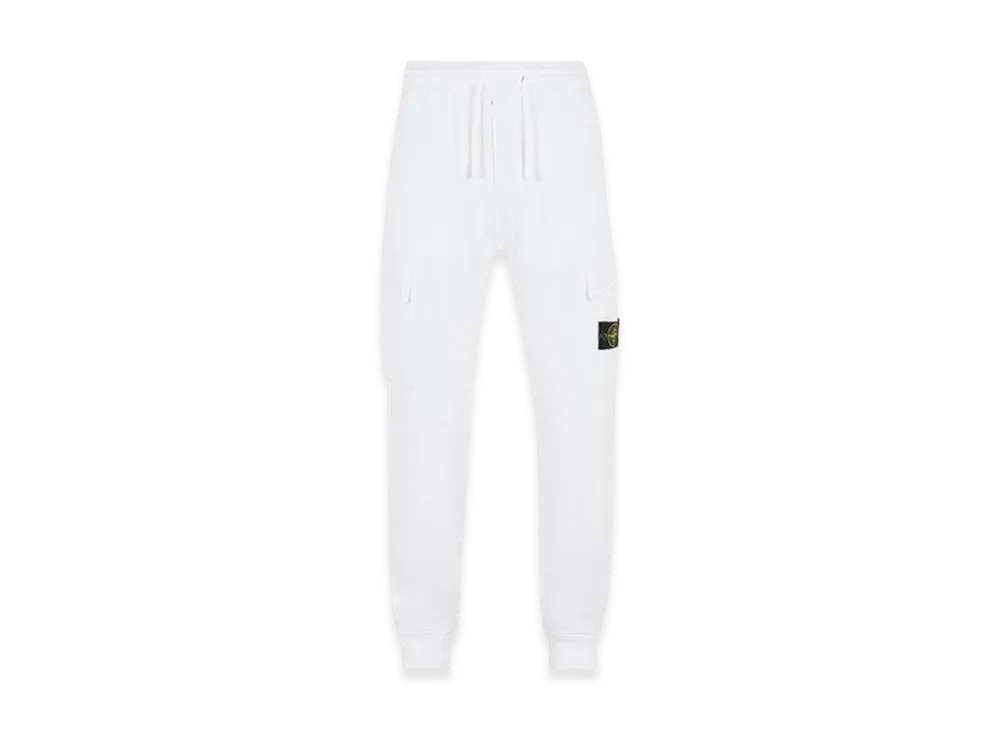 Stone Island 64751 Cotton Fleece Garment Dyed Jogging Pants - 22SS "White"