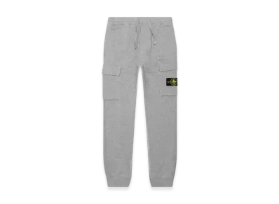Stone Island 64751 Cotton Fleece Garment Dyed Jogging Pants - 22SS "Melange Grey"