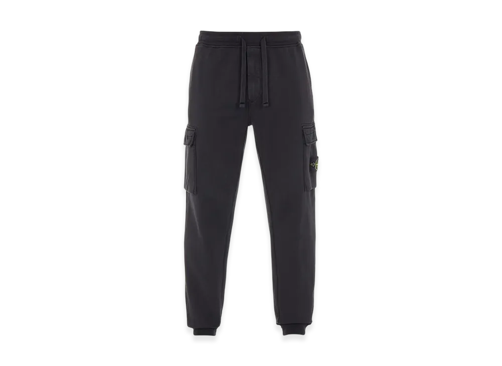 Stone Island 64751 Cotton Fleece Garment Dyed Jogging Pants - 22SS "Black"