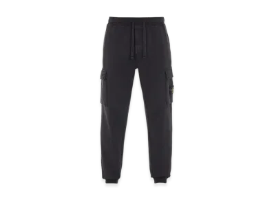 Stone Island 64751 Cotton Fleece Garment Dyed Jogging Pants - 22SS "Black"