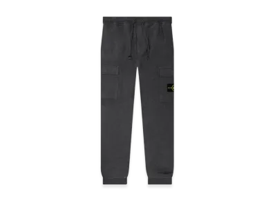 Stone Island 64720 Cotton Fleece Garment Dyed Cargo Pants - 22FW "Charcoal"