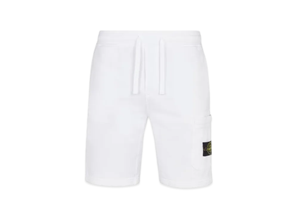 Stone Island 64651 Regular Fit Cargo Bermuda Shorts - 24SS "White"