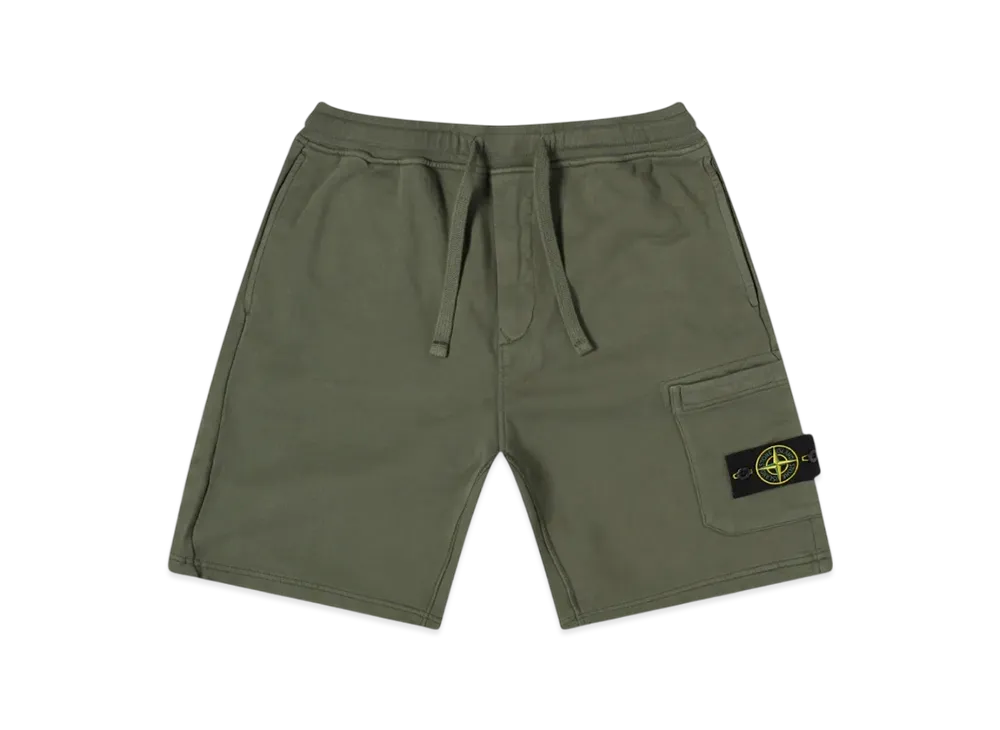 Stone Island 64651 Garment Dyed Sweat Shorts - 24SS "Musk"