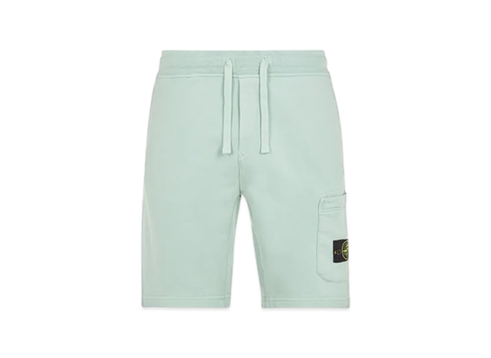 Stone Island 64651 Regular Fit Cargo Bermuda Shorts - 24SS "Light Green"