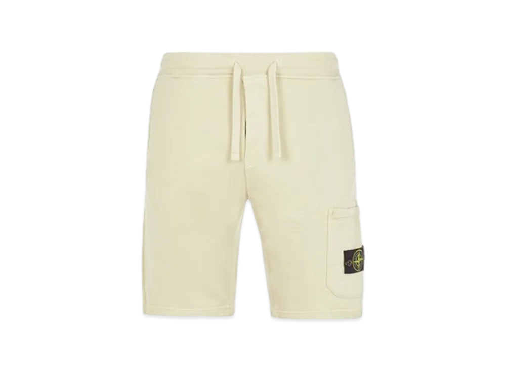 Stone Island 64651 Regular Fit Cargo Bermuda Shorts - 24SS "Ecru"