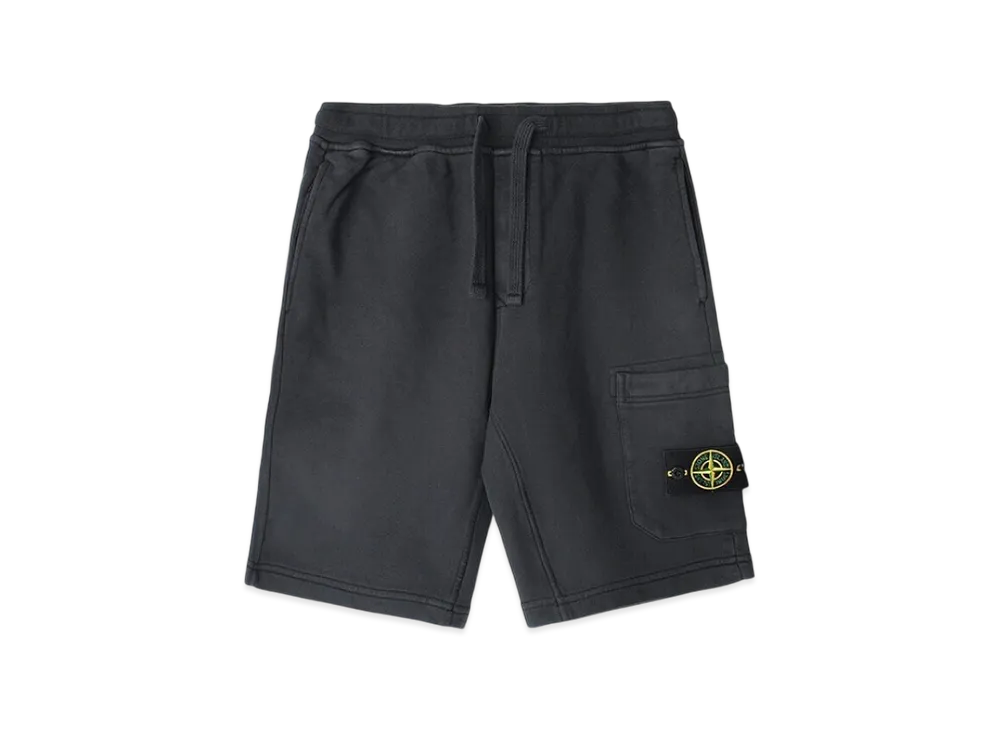 Stone Island 64651 Fleece Bermuda Shorts - 24SS "Dark Grey"