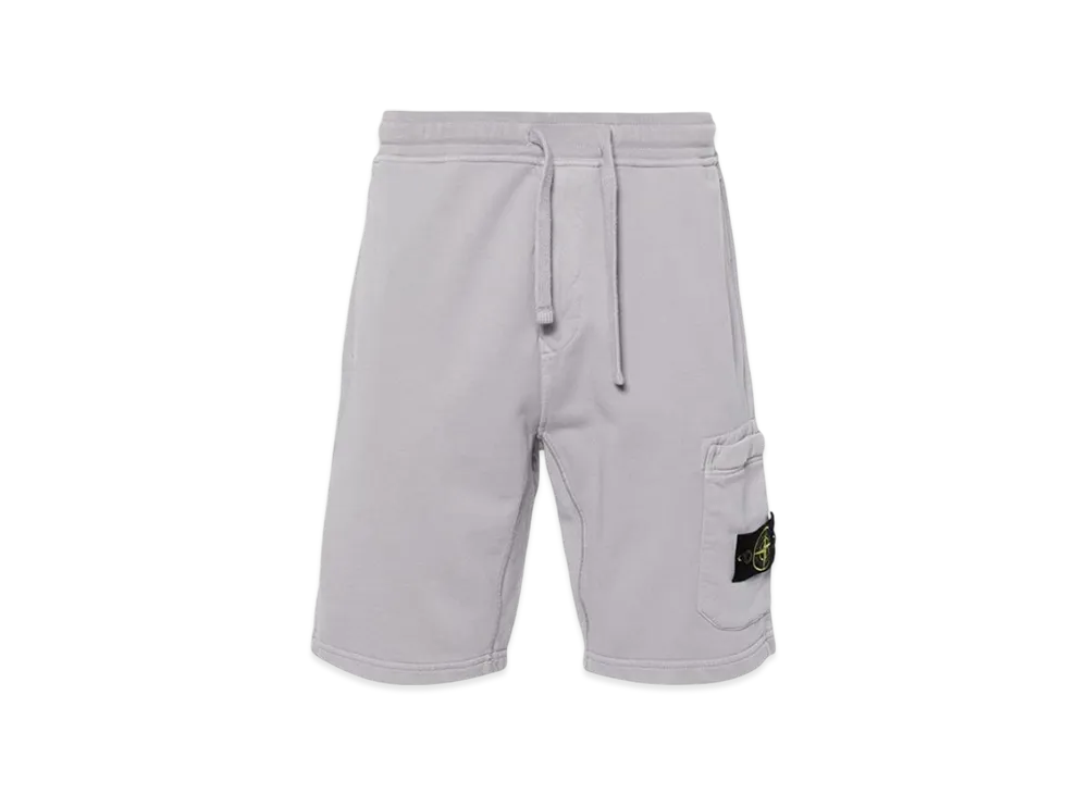 Stone Island 64651 Fleece Bermuda Shorts - 24SS "Dust Gray"