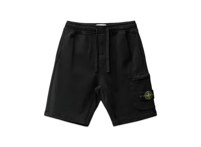 Stone Island 64651 Fleece Bermuda Shorts - 24SS "Black"