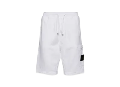 Stone Island 64651 Fleece Bermuda Shorts - 24SS "White"