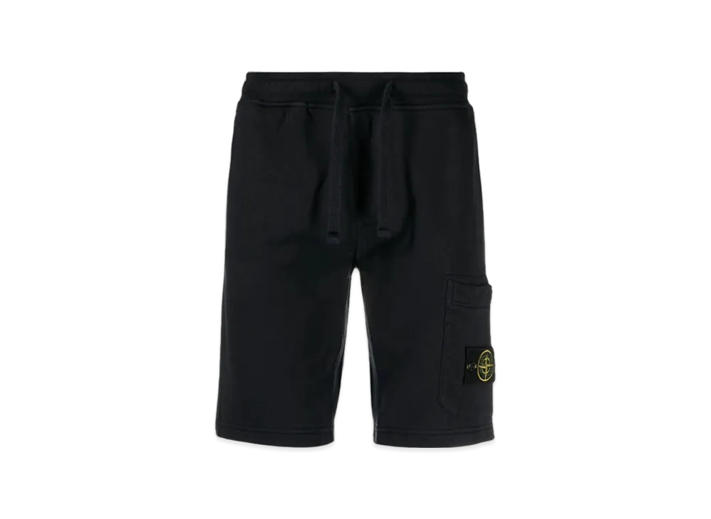 Stone Island 64651 Fleece Bermuda Shorts - 24SS "Navy Blue"