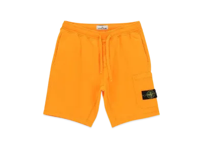 Stone Island 64651 Fleece Bermuda Shorts - 23SS "Orange"