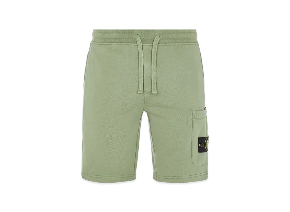 Stone Island 64651 Fleece Bermuda Shorts - 23SS "Sage Green"