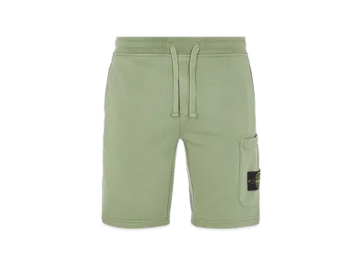 Stone Island 64651 Fleece Bermuda Shorts - 23SS "Sage Green"
