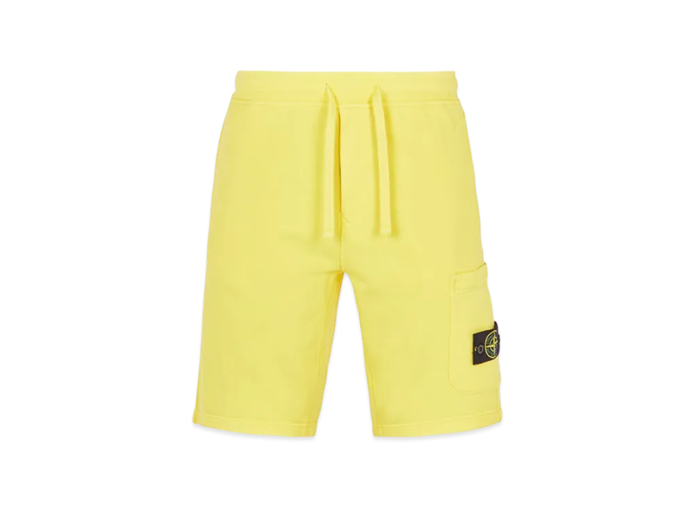 Stone Island 64651 Fleece Bermuda Shorts - 23SS "Yellow"