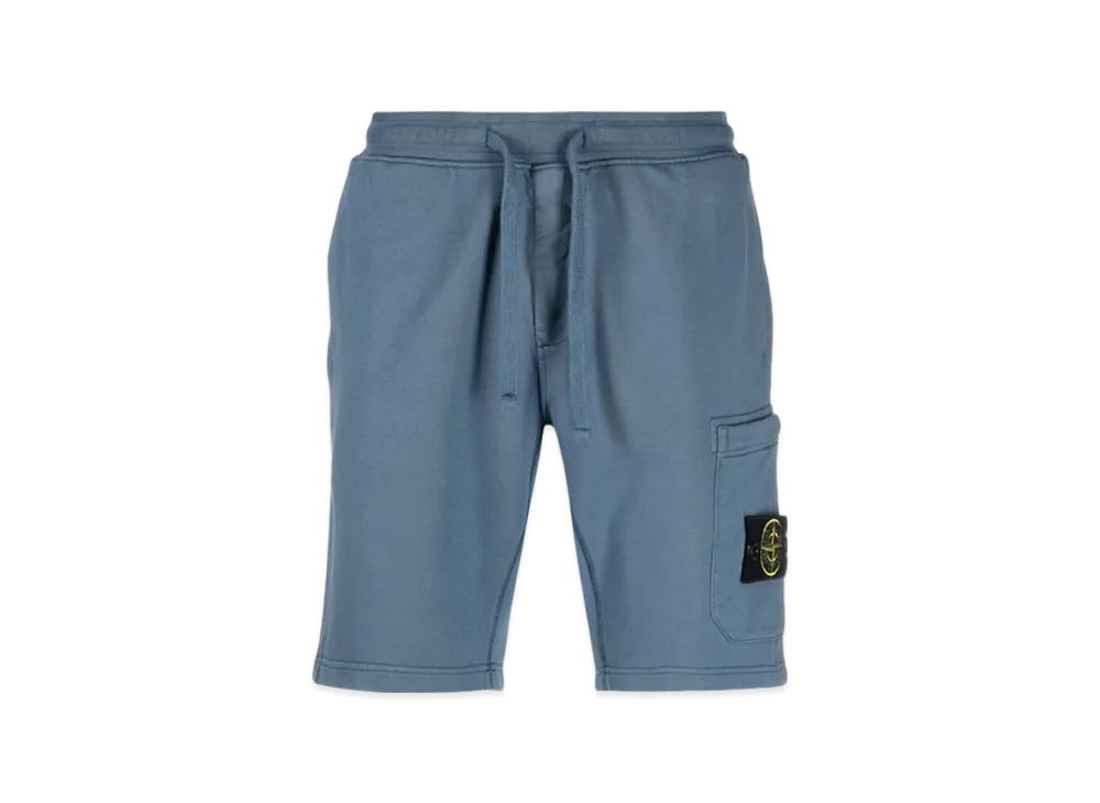 Stone Island 64651 Fleece Bermuda Shorts - 23SS "Avio Blue"