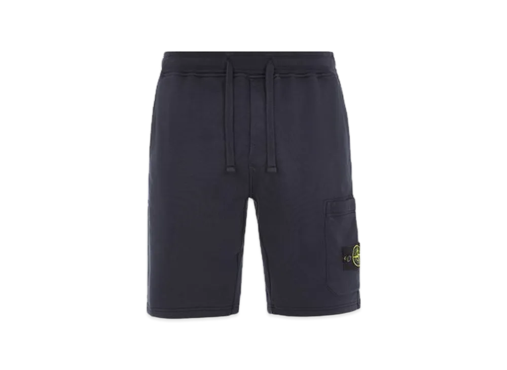 Stone Island 64651 Fleece Bermuda Shorts - 23SS "Navy Blue"
