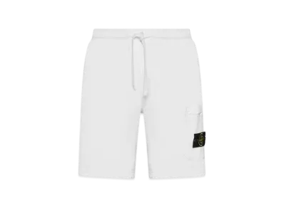 Stone Island 64651 Fleece Bermuda Shorts - 23SS "White"