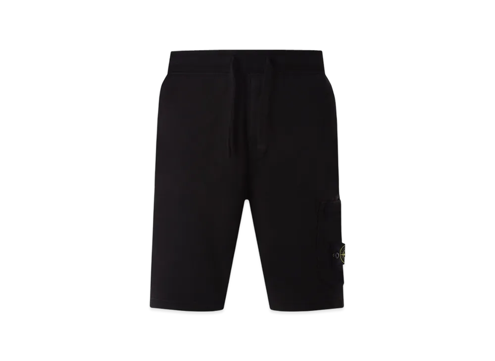 Stone Island 64651 Fleece Bermuda Shorts - 23SS "Black"