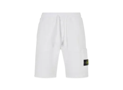 Stone Island 64651 Fleece Bermuda Shorts - 22SS "White"