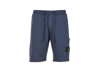 Stone Island 64651 Fleece Bermuda Shorts - 22SS "Avio Blue"