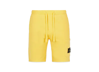 Stone Island 64651 Fleece Bermuda Shorts - 22SS "Yellow"