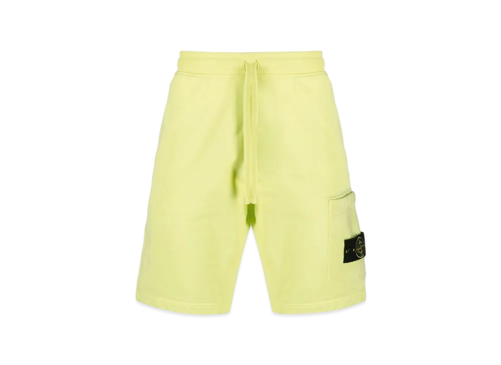 Stone Island 64651 Fleece Bermuda Shorts - 22SS "Lemon"