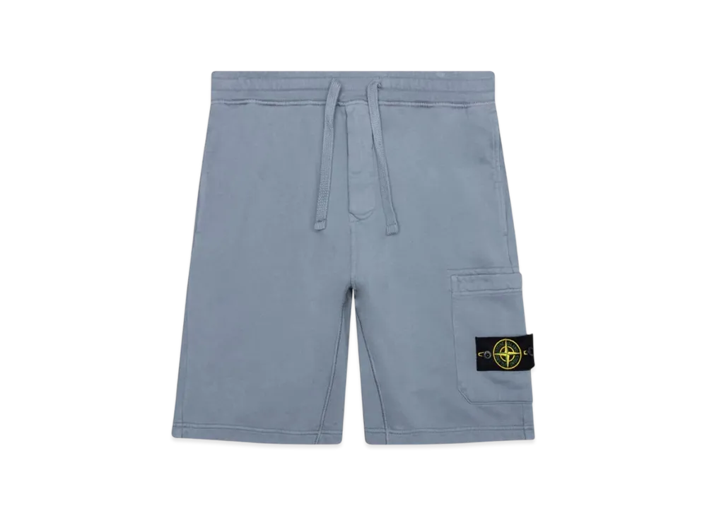 Stone Island 64651 Fleece Bermuda Shorts - 21SS "Pastel Blue"