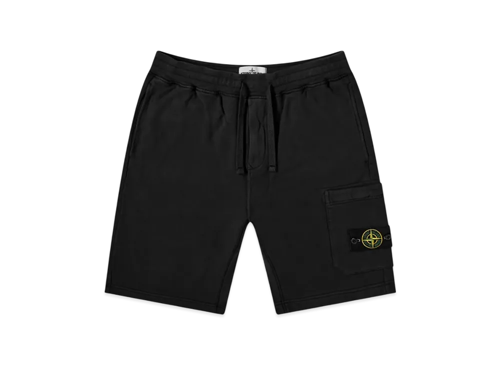 Stone Island 64651 Fleece Bermuda Shorts - 21SS "Black"