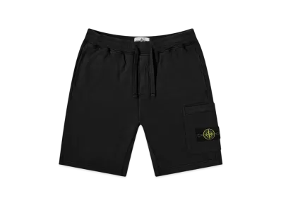 Stone Island 64651 Fleece Bermuda Shorts - 21SS "Black"