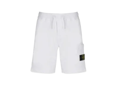 Stone Island 64651 Fleece Bermuda Shorts - 21SS "White"