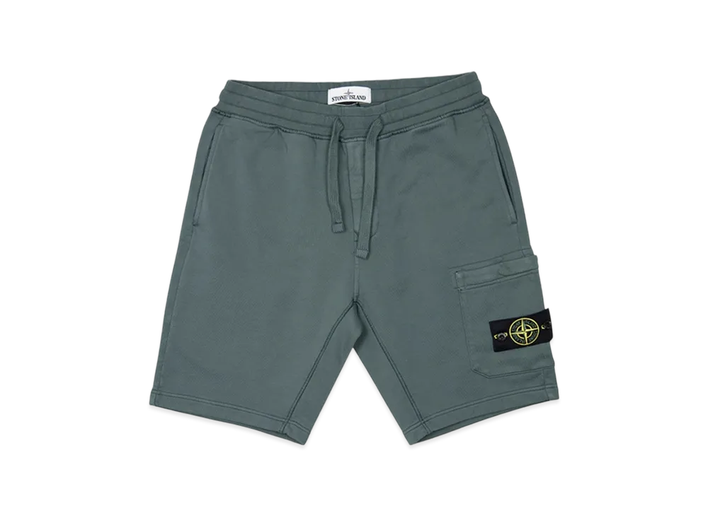 Stone Island 64651 Fleece Bermuda Shorts - 21SS "Dark Green"
