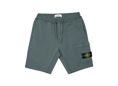 Stone Island 64651 Fleece Bermuda Shorts - 21SS "Dark Green"