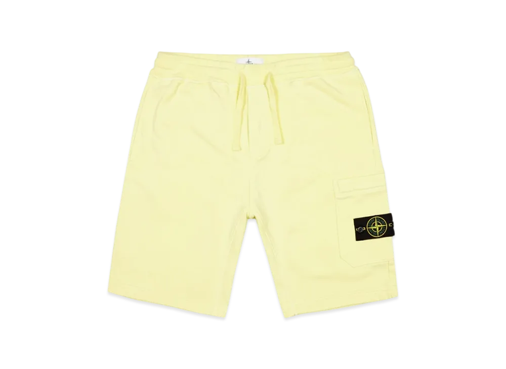 Stone Island 64651 Fleece Bermuda Shorts - 21SS "Lemon"