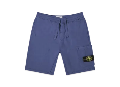 Stone Island 64651 Fleece Bermuda Shorts - 21SS "Avio Blue"