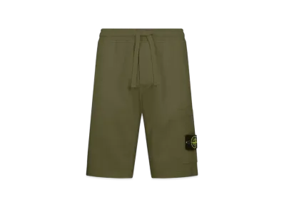 Stone Island 64651 Fleece Bermuda Shorts - 21SS "Olive Green"