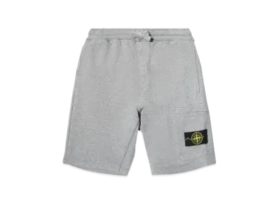 Stone Island 64651 Fleece Bermuda Shorts - 21SS "Melange Grey"