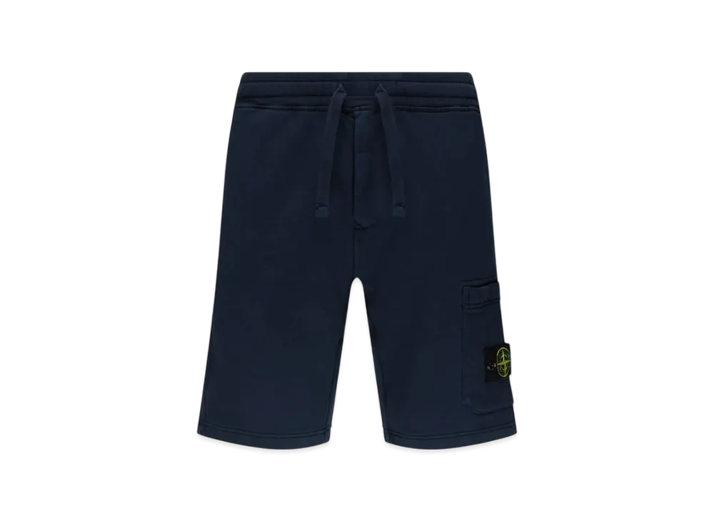 Stone Island 64651 Fleece Bermuda Shorts - 21SS "Blue"