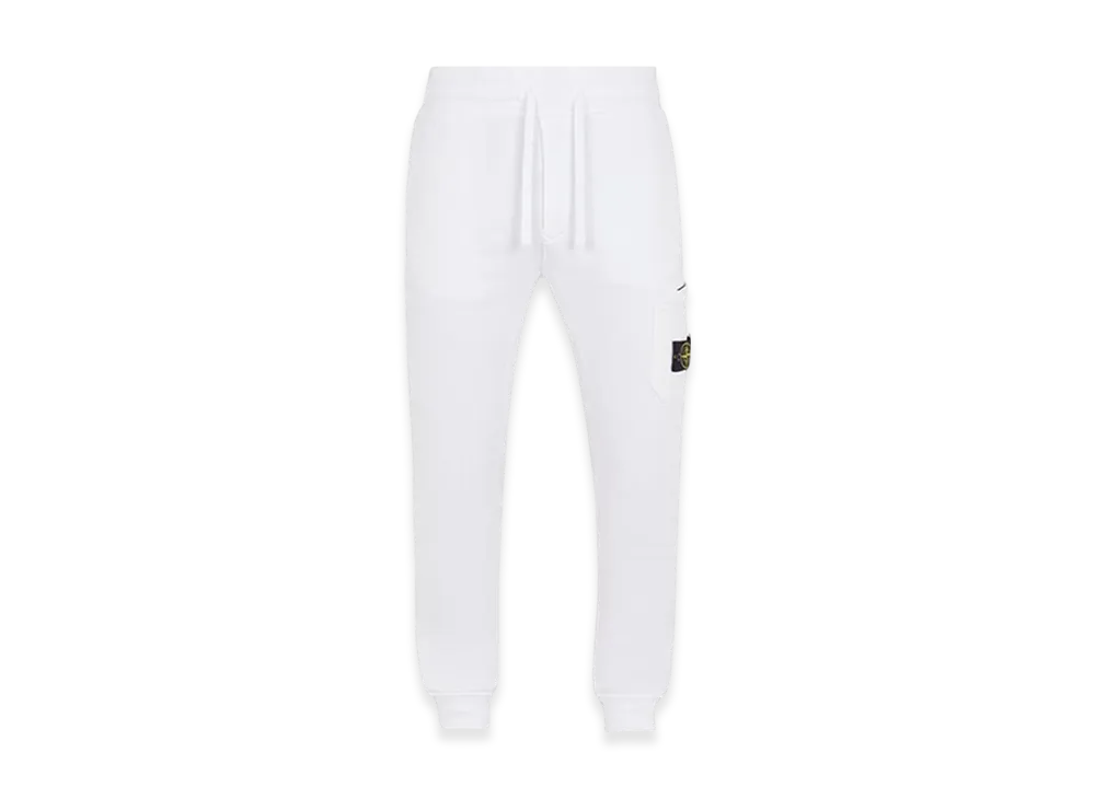 Stone Island 64551 Slim Fit Cargo Sweatpants - 24SS "White"