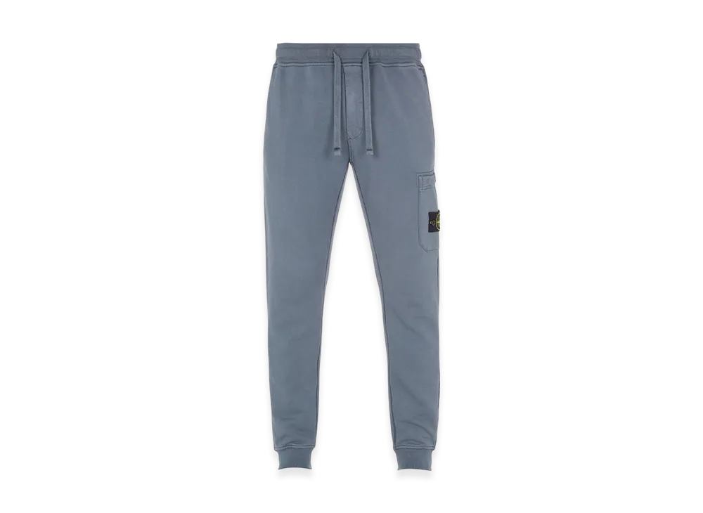Stone Island 64551 Garment Dyed Cotton Fleece Cargo Sweatpants - 23FW "Lead"