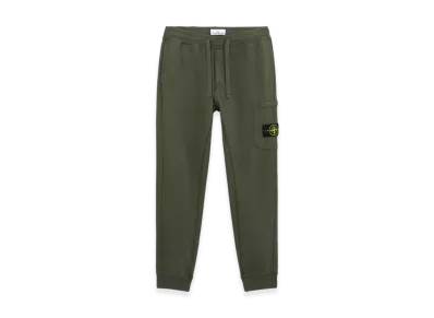 Stone Island 64551 Cotton Fleece Slim Fit Cargo Jogging Pants - 24FW "Musk Green"