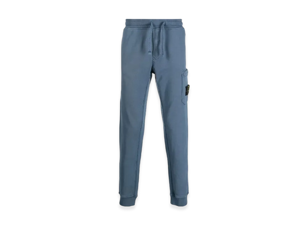 Stone Island 64551 Cotton Fleece Cargo Pants - 23SS "Avio Blue"