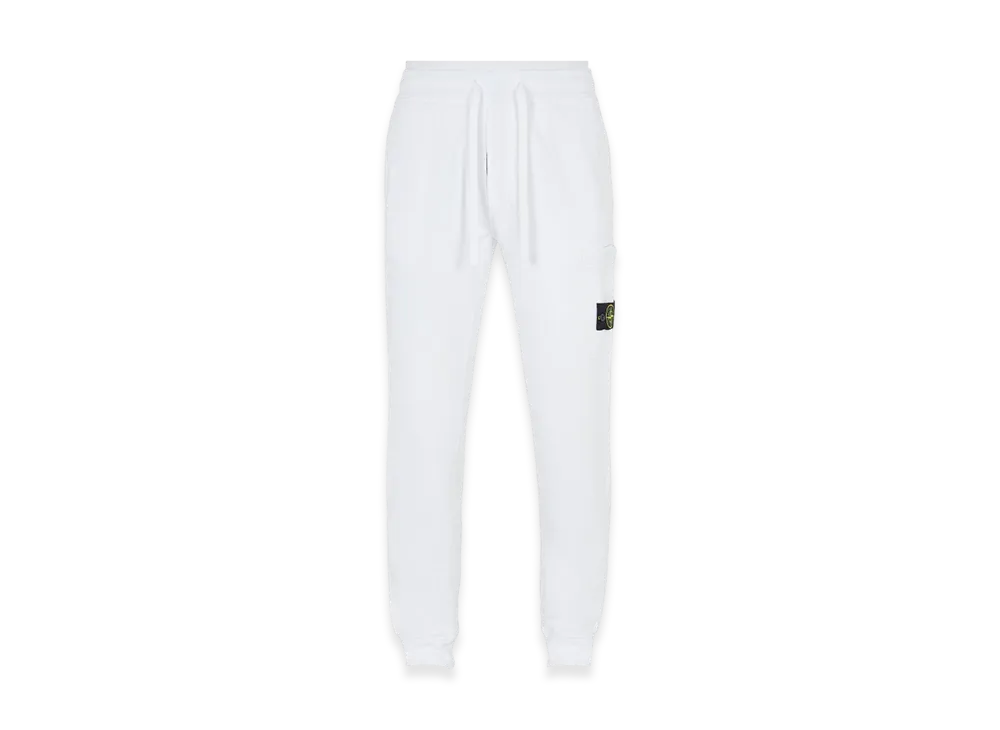 Stone Island 64551 Cotton Fleece Cargo Pants - 22SS "White"