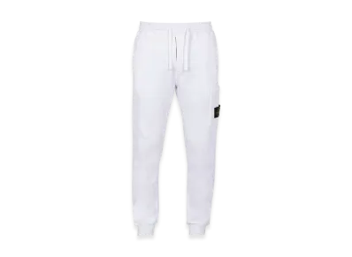 Stone Island 64551 Cotton Fleece Cargo Pants - 21SS "White"