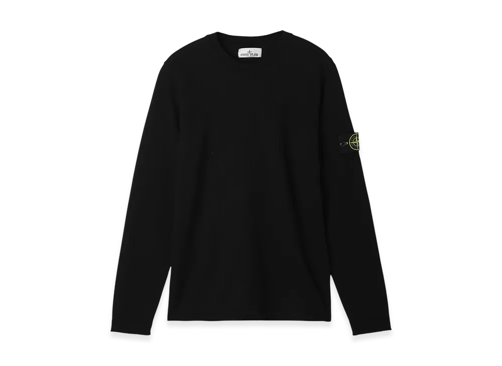 Stone Island Crewneck Knit 5100062 Light Raw Hand Organic Cotton "Black"