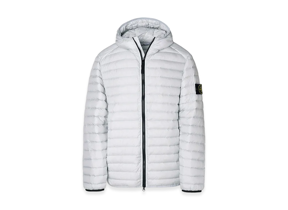 Stone Island Down Jacket 40324 Loom Woven Chambers Nylon Down Packable "Pearlgray"