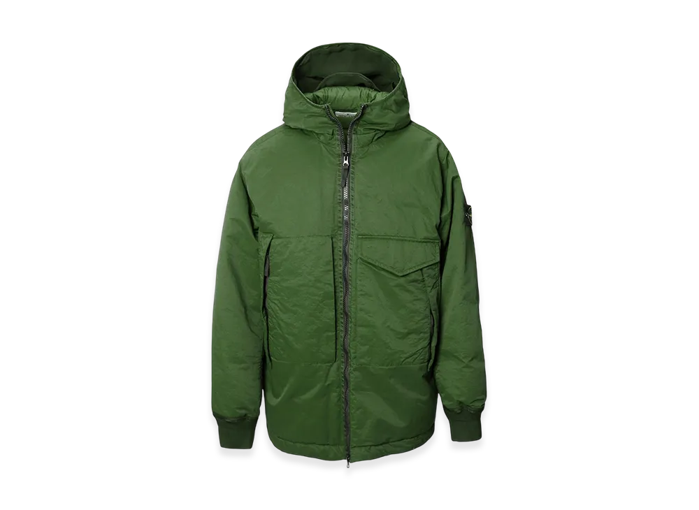 Stone Island Down Jacket 41421 Opaque Opaque Nylon Twill Down "Olivegreen"