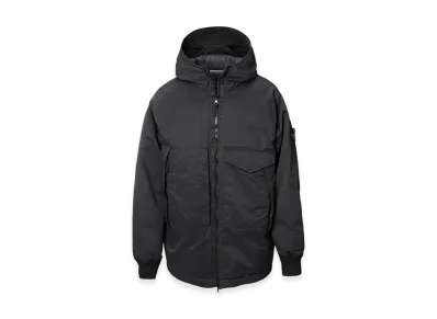 Stone Island Down Jacket 41421 Opaque Nylon Twill Down "Black"