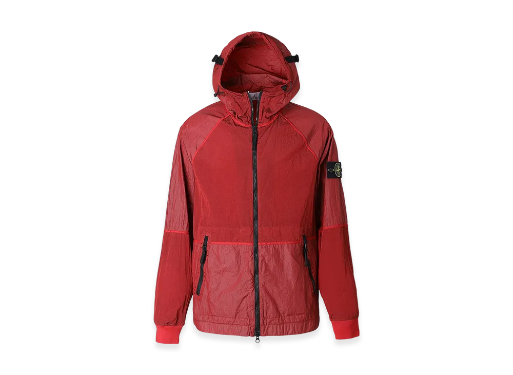 Stone Island Hooded Blouson 42020 Nylon Metal Watro-TC in Econyl Regenerated Nylon "Red"