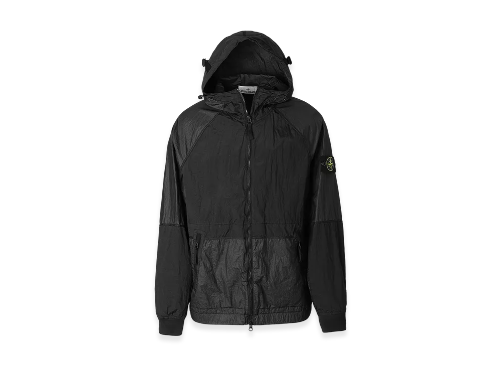 Stone Island Hooded Blouson 42020 Nylon Metal Watro-TC in Econyl Regenerated Nylon "Black"